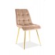 Стілець CHIC VELVET золото каркас / беж Signal