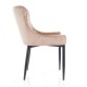 Стілець COLIN B VELVET чорний каркас / беж BLUVEL28 Signal