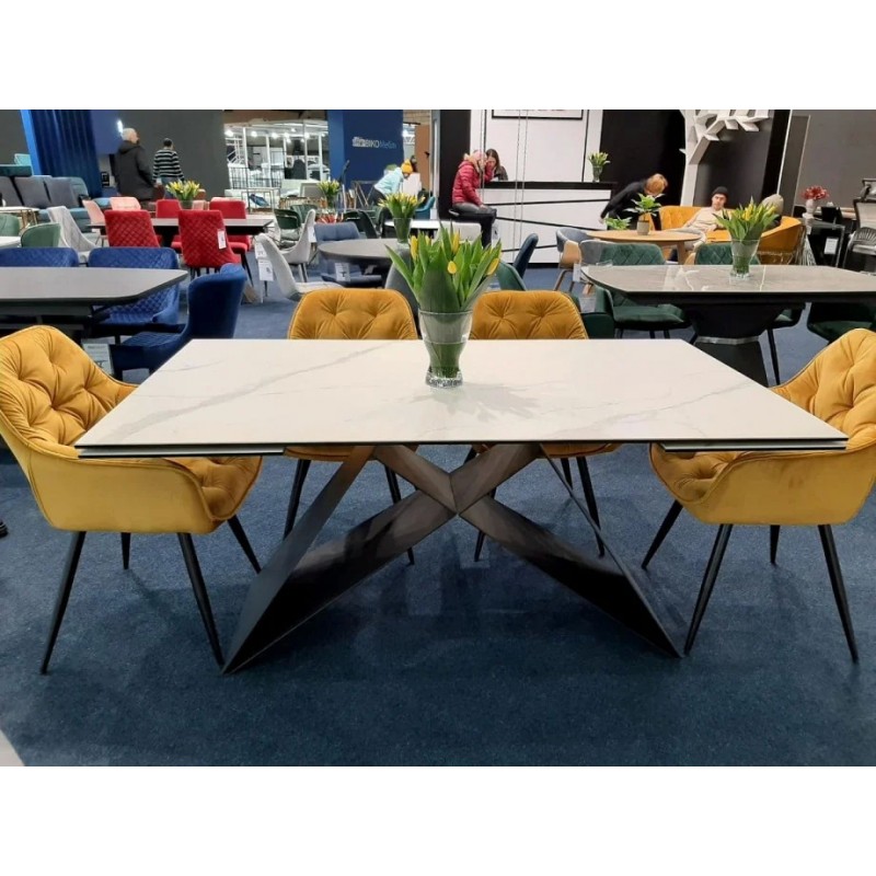 Стілець Cherry Velvet Каррі / Чорний Signal