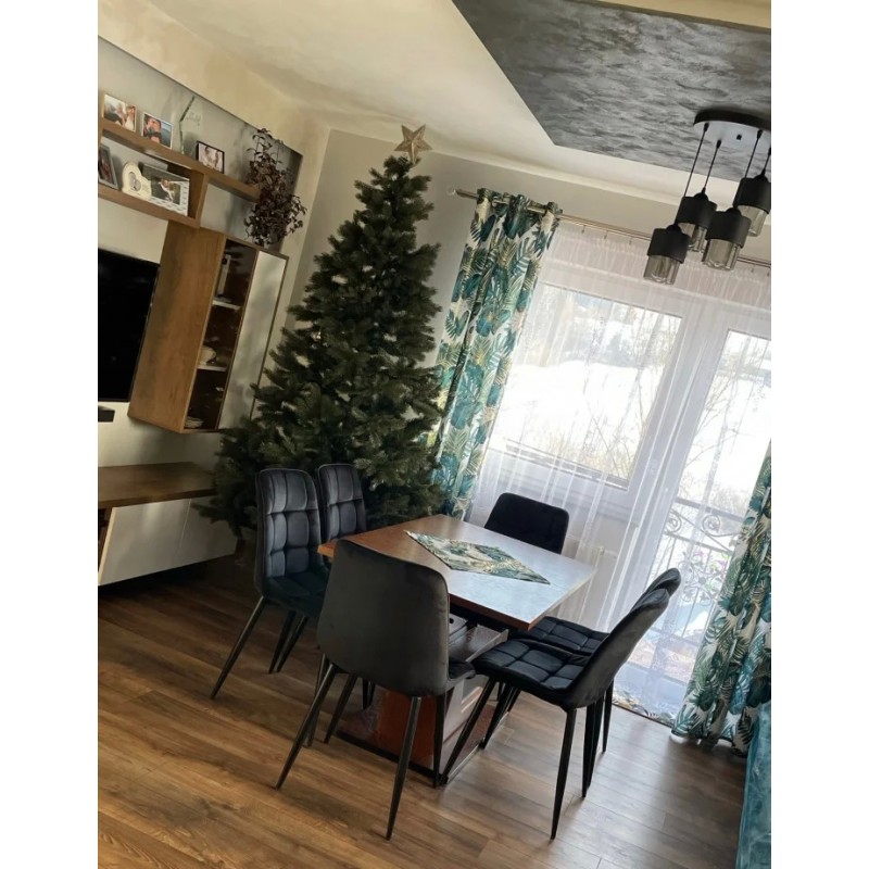 Стілець Chic Velvet Чорний / Чорний Signal