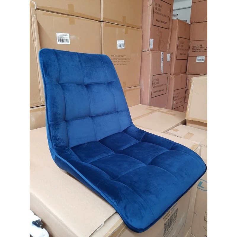 Стілець Chic Velvet Синій / Чорний Signal