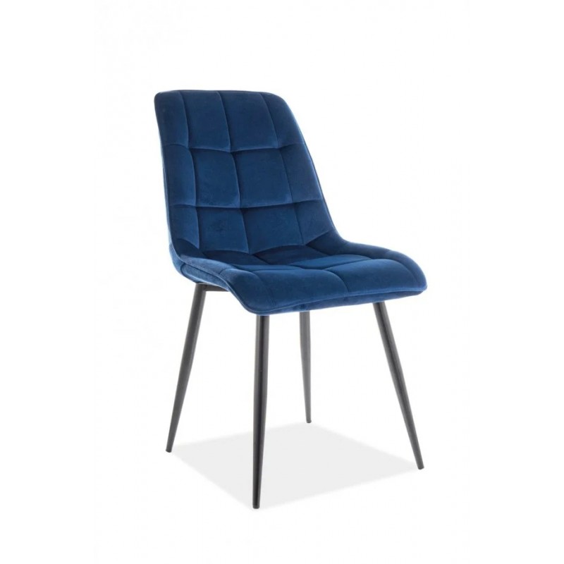 Стілець Chic Velvet Синій / Чорний Signal