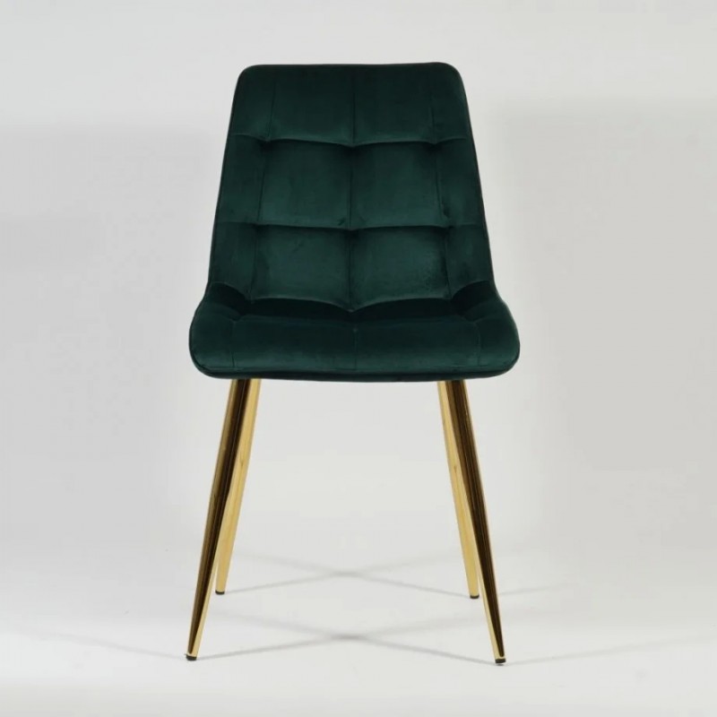 Стілець Chic Velvet Зелений / Золотий Signal