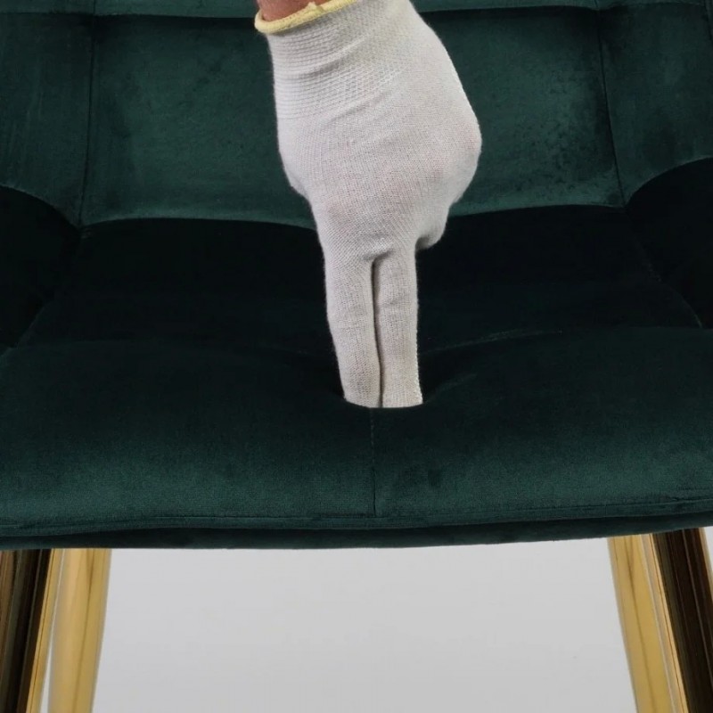 Стілець Chic Velvet Зелений / Золотий Signal