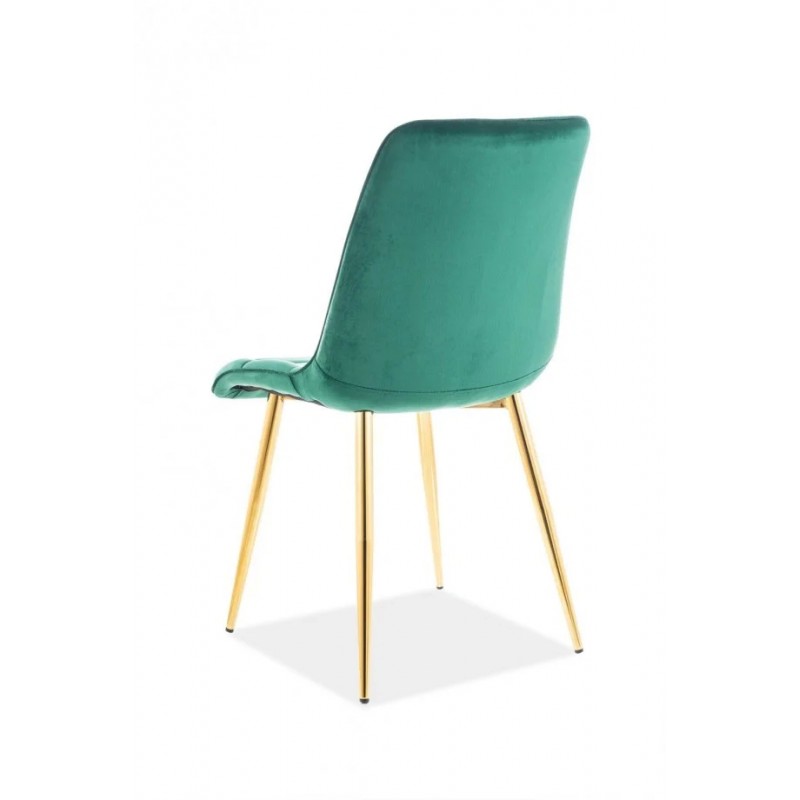 Стілець Chic Velvet Зелений / Золотий Signal