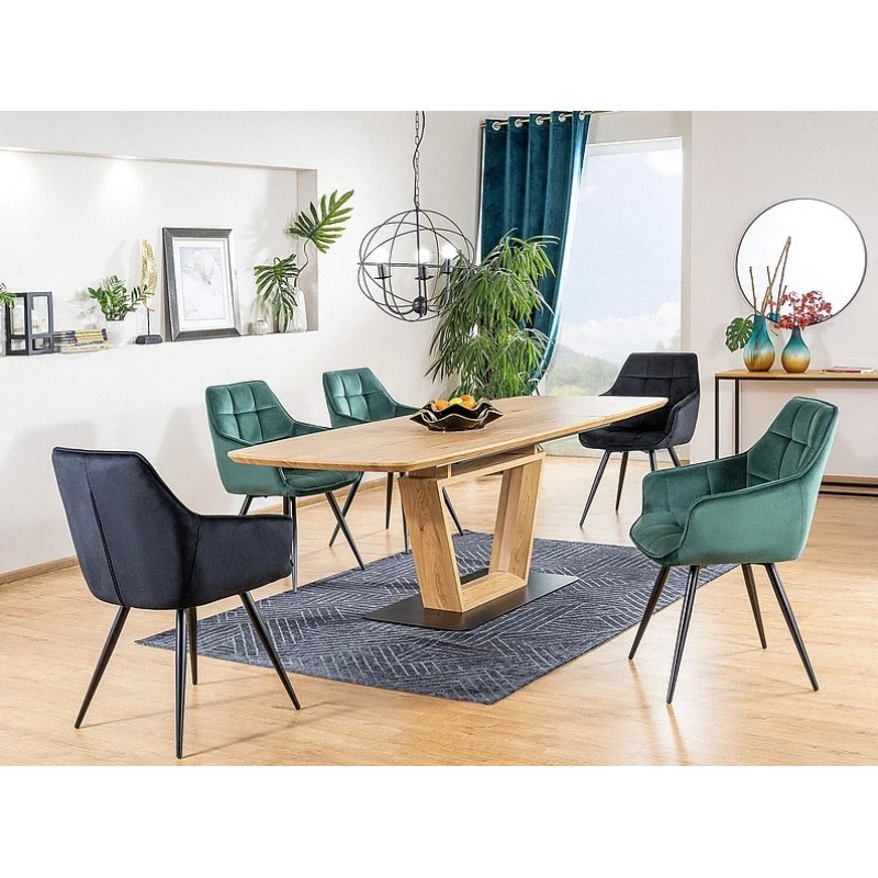 Стілець LILIA VELVET чорний каркас / чорний Черный Signal