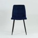 Стілець Mila Velvet Синій / Чорний Signal