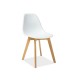 Стілець Moris Білий / Бук Signal