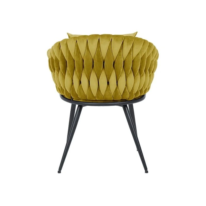 Стілець NUVO VELVET чорний каркас / карі Signal