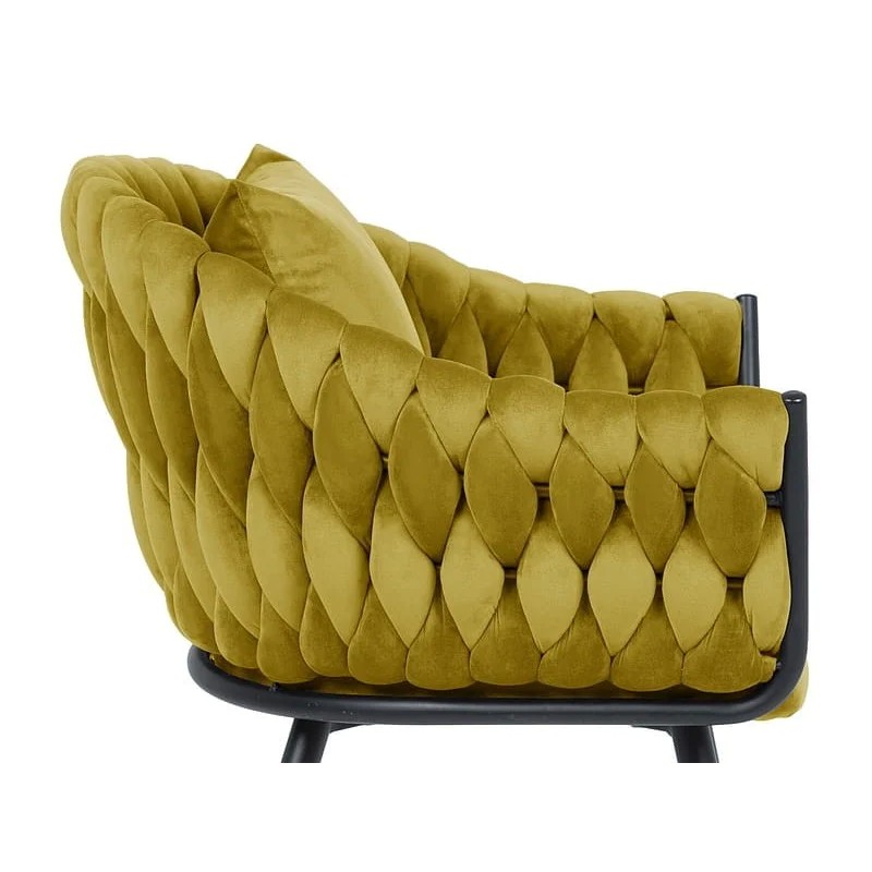 Стілець NUVO VELVET чорний каркас / карі Signal