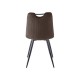 Стілець ORFE SZTRUKS ( Вельвет ) чорний каркас / коричневий  Signal