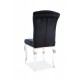 Стілець PRINCE VELVET хром / чорний Signal