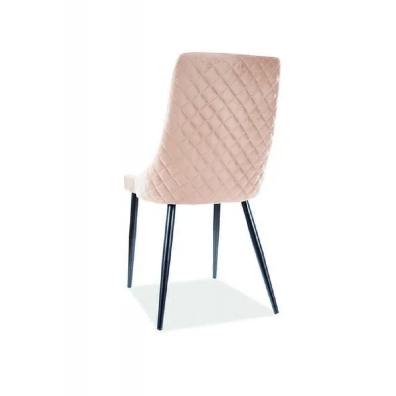 Стілець PIANO B VELVET чорний каркас / беж BLUVEL 28 Signal