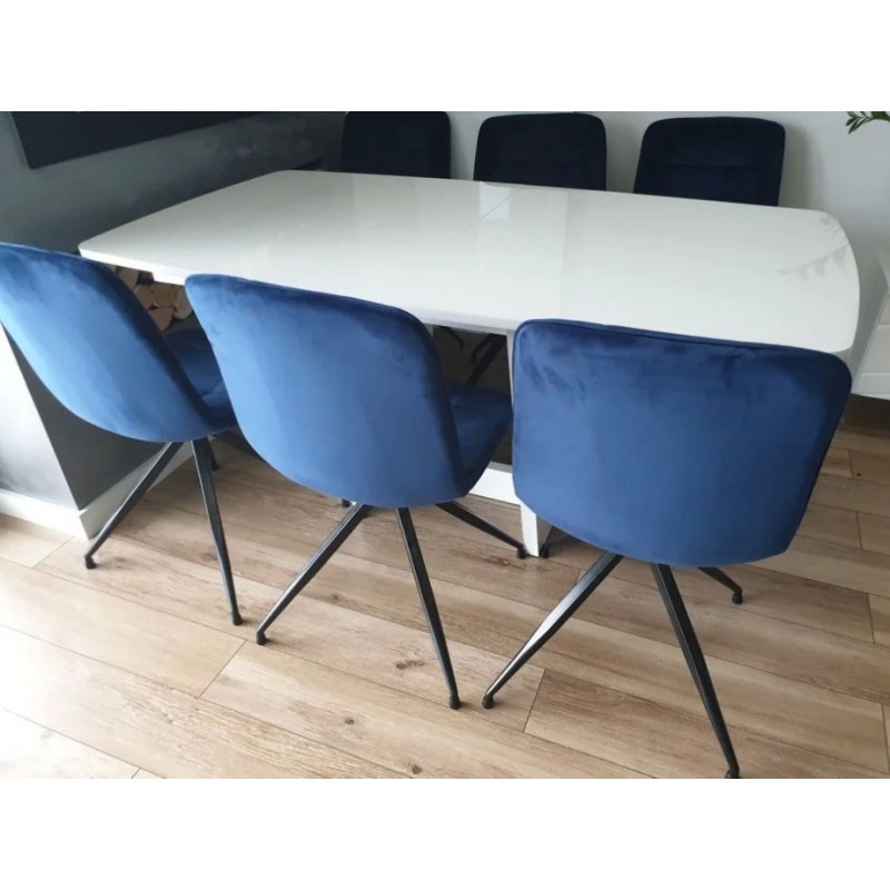 Стілець Texo Velvet Синій / Чорний Signal