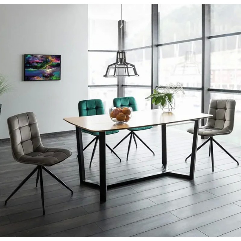 Стілець Texo Velvet Зелений / Чорний Signal