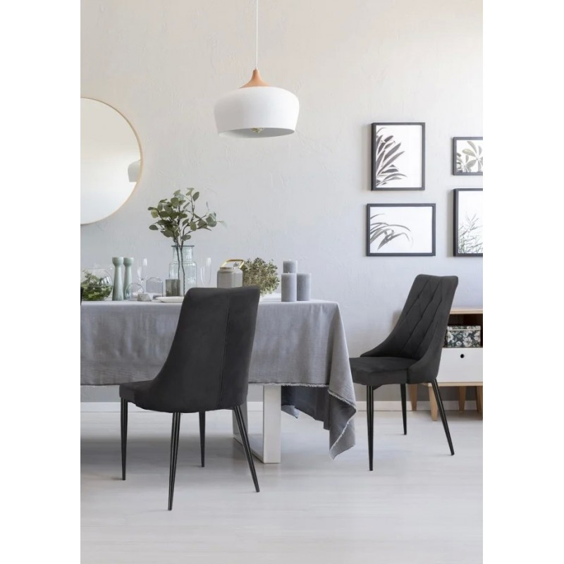 Стілець Trix B Velvet Чорний Signal