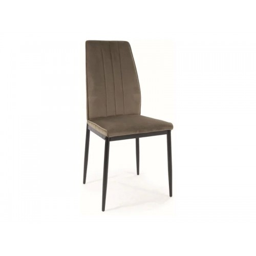 Стілець кухонний ATOM VELVET чорний каркас/оливковий BL.77 Signal