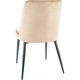 Стілець кухонний KAYLA VELVET чорний каркас/беж BL.28 Signal