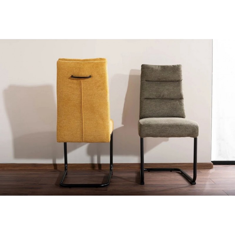 Крісло BERRY BREGO CHAIR Чорний каркас / Оливковий77 BERRYBRCOL Signal