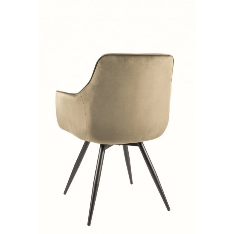 Крісло MANGO VELVET Чорний / BLUEVEL Оливковий 77 MANGOVCOL Signal