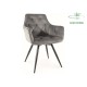 Крісло MANGO VELVET каркас Чорний / Світло-сірий 14 MANGOVCSZ Signal
