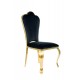 Крісло QUEEN VELVET золота TAP. / Чорний BLUVEL 19 QUEENVZCL Signal