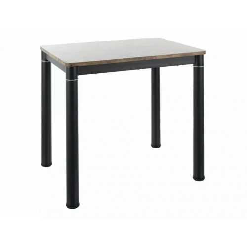 Обідній стіл DAMAR Горіх Вінтаж / Чорний мат 80X60 DAMAROVC80 Signal