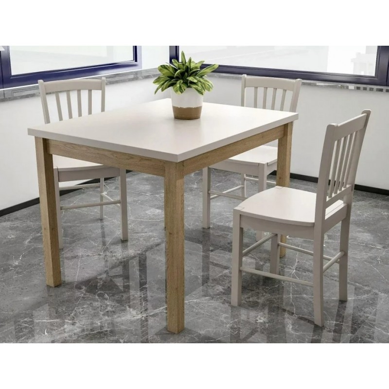 Стіл обідній ADAM 90*65 кашемір / дуб кремону торро ADAMKADCT90 Signal