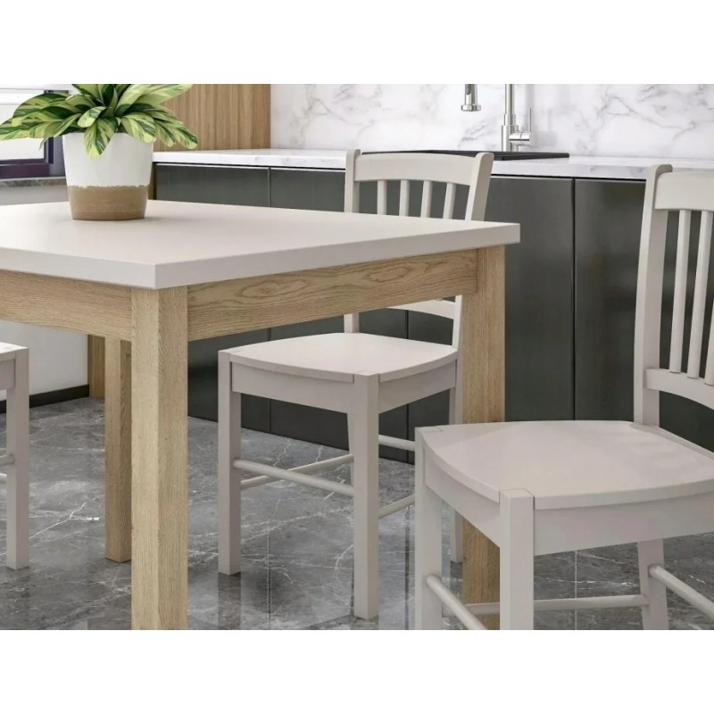 Стіл обідній ADAM 90*65 кашемір / дуб кремону торро ADAMKADCT90 Signal