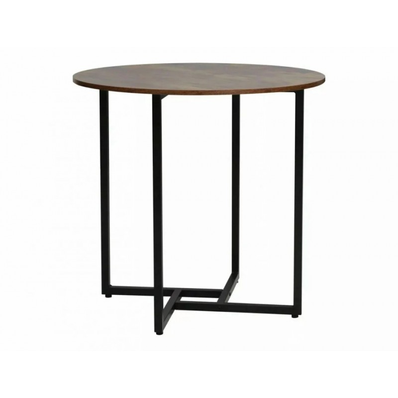 Стіл обідній ALTO II Бронзовий Рустик / Чорний Діаметр 80 ALTOIIBRRC80 Signal