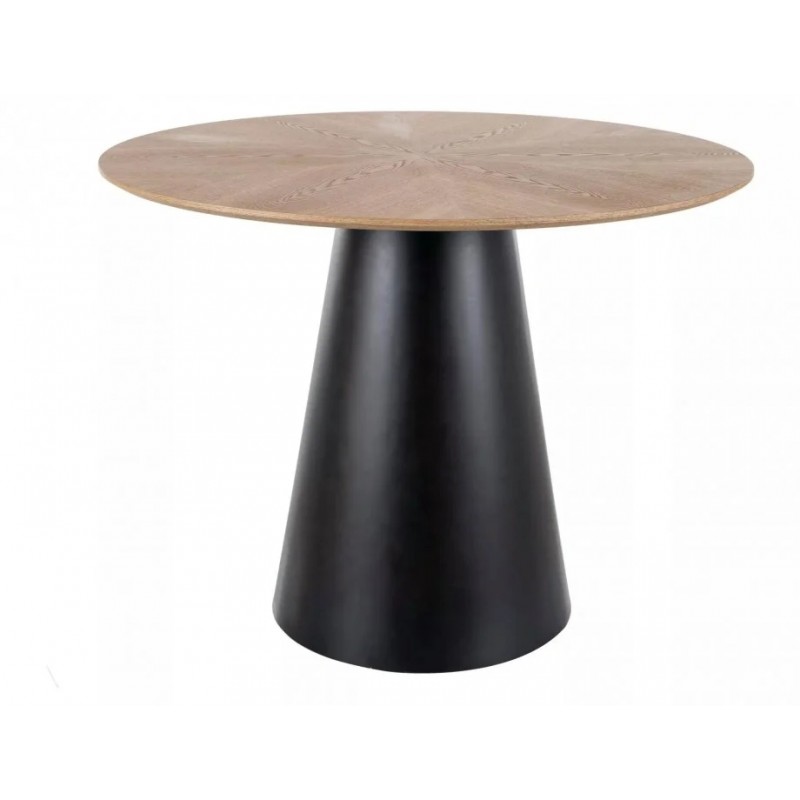 Стіл обідній ANGEL дуб / чорний d.100 ANGELDCFI100 Signal