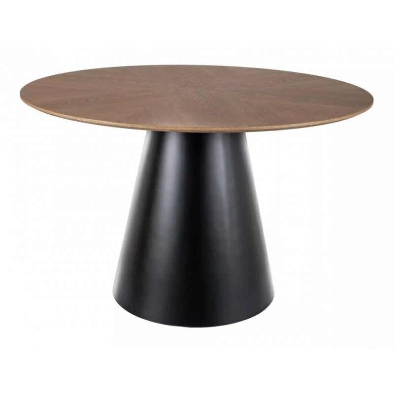 Стіл обідній ANGEL дуб / чорний d.120 ANGELDCFI120 Signal