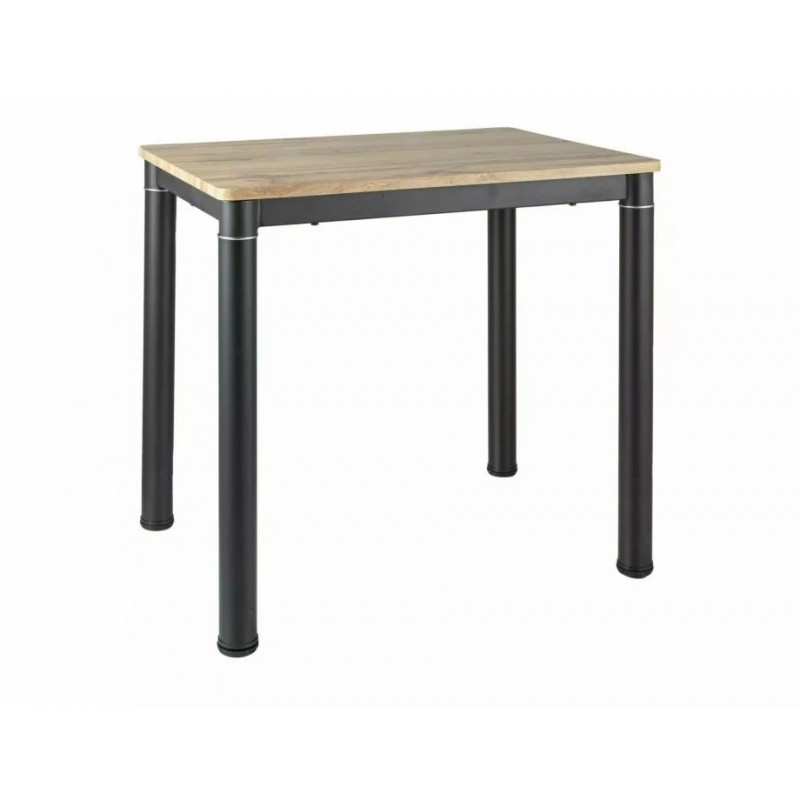 Стіл обідній DAMAR Дуб Артісан / Чорний мат 80X60 DAMARDAC80 Signal
