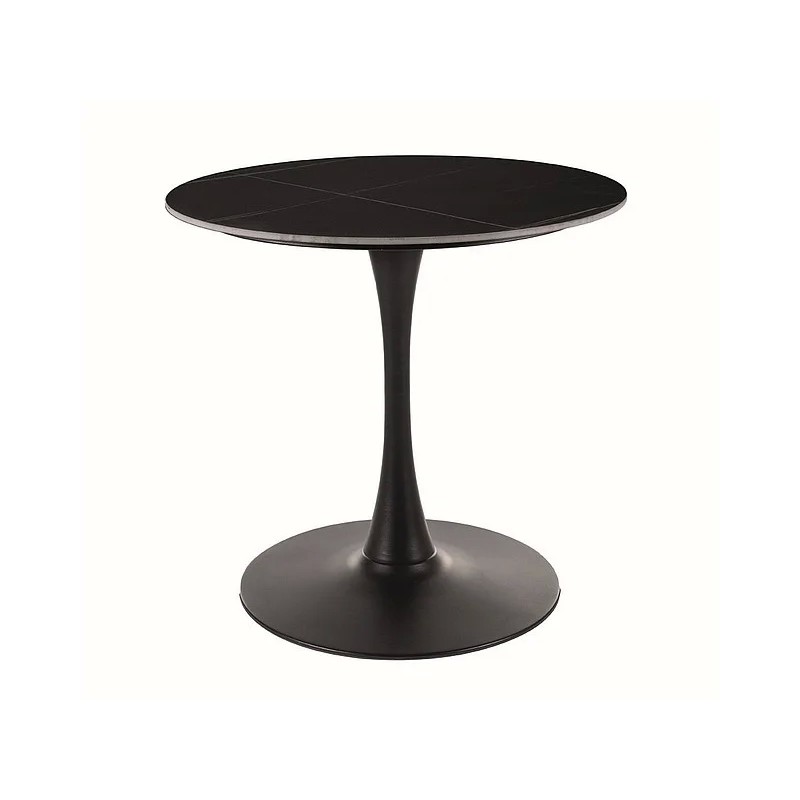 Стіл обідній ESPERO Чорний матовий / Чорний діаметр 80 ESPEROCC80 Signal