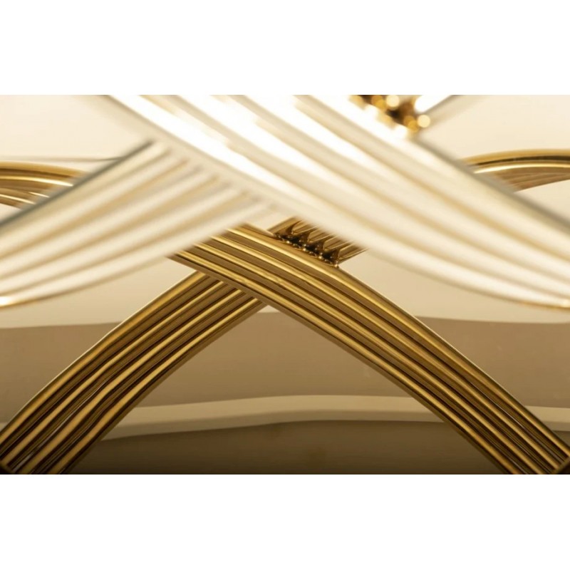 Стіл обідній HERMES Білий (ефект мармуру) / Золото 160X90 HERMESBZL160 Signal