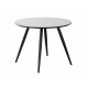 Стіл обідній IDEAL CERAMIC білий еф.мармуру / чорний каркас d.100 IDEALBCFI100 Signal