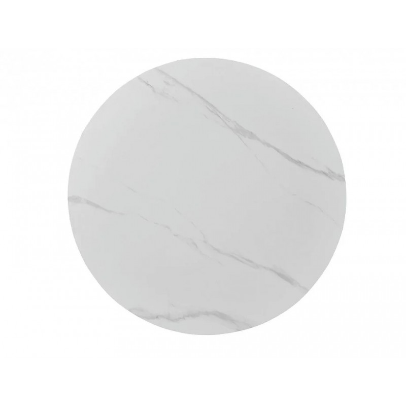 Стіл обідній IDEAL CERAMIC білий еф.мармуру / чорний каркас d.100 IDEALBCFI100 Signal