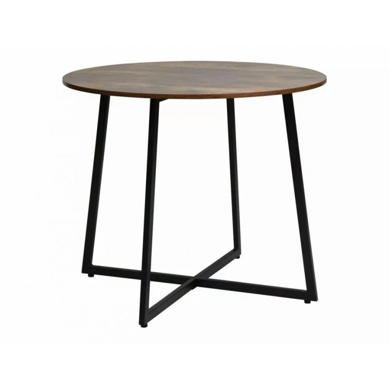 Стіл обідній LUNA Бронзовий Рустик / Чорний Діаметр 90 LUNABRRC Signal