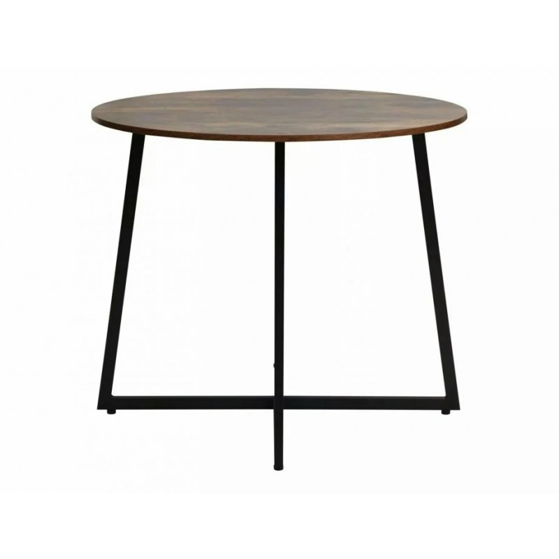 Стіл обідній LUNA Бронзовий Рустик / Чорний Діаметр 90 LUNABRRC Signal