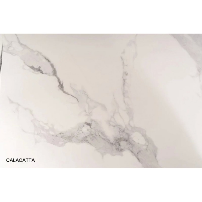 Стіл обідній PRINCE CERAMIC 180*90 білий CALACATTA/хром PRINCECBCH180 Signal