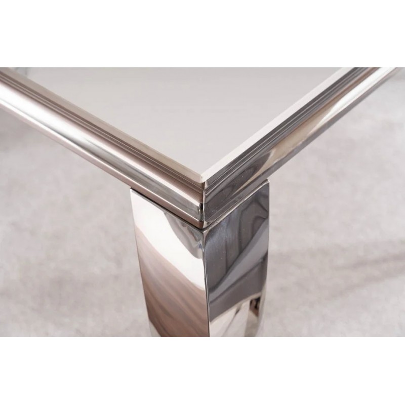 Стіл обідній PRINCE CERAMIC 180*90 білий CALACATTA/хром PRINCECBCH180 Signal