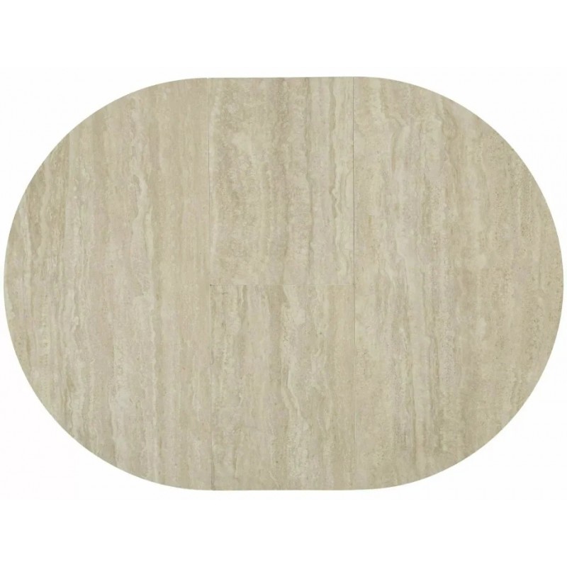 Стіл обідній кухонний розкладний Gaston Ceramic 100 (100–135)×100 см МДФ + кераміка Беж / Кашемір каркас Signal