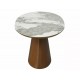 Стіл обідній кухонний розкладний Marocco Ceramic (160–200)×90 см МДФ + кераміка Білий / Горіх каркас Signal