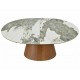 Стіл обідній кухонний розкладний Marocco Ceramic (160–200)×90 см МДФ + кераміка Білий / Горіх каркас Signal