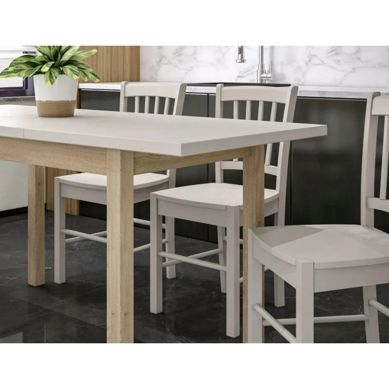 Стіл обідній розкладний ADAM 100(140)*60 кашемір / дуб кремону торро ADAMKADCT100140 Signal