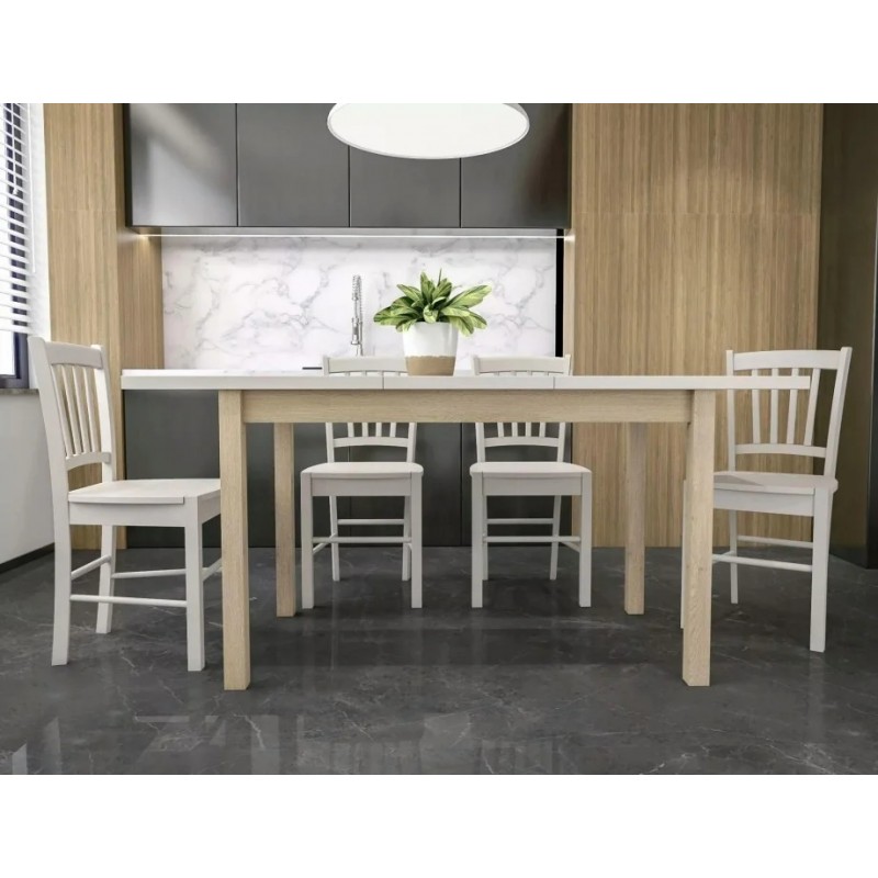 Стіл обідній розкладний ADAM 120(160)*68 кашемір / дуб кремону торро ADAMKADCT120160 Signal