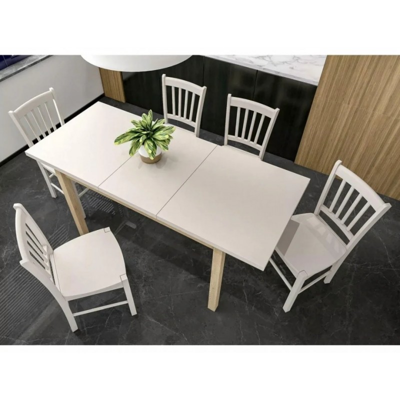 Стіл обідній розкладний ADAM 90(125)*65 кашемір / дуб кремону торро ADAMKADCT90125 Signal