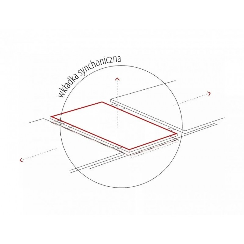 Стіл обідній розкладний APOLLO Білий мат / Чорний стелаж 150(190)X90 Signal