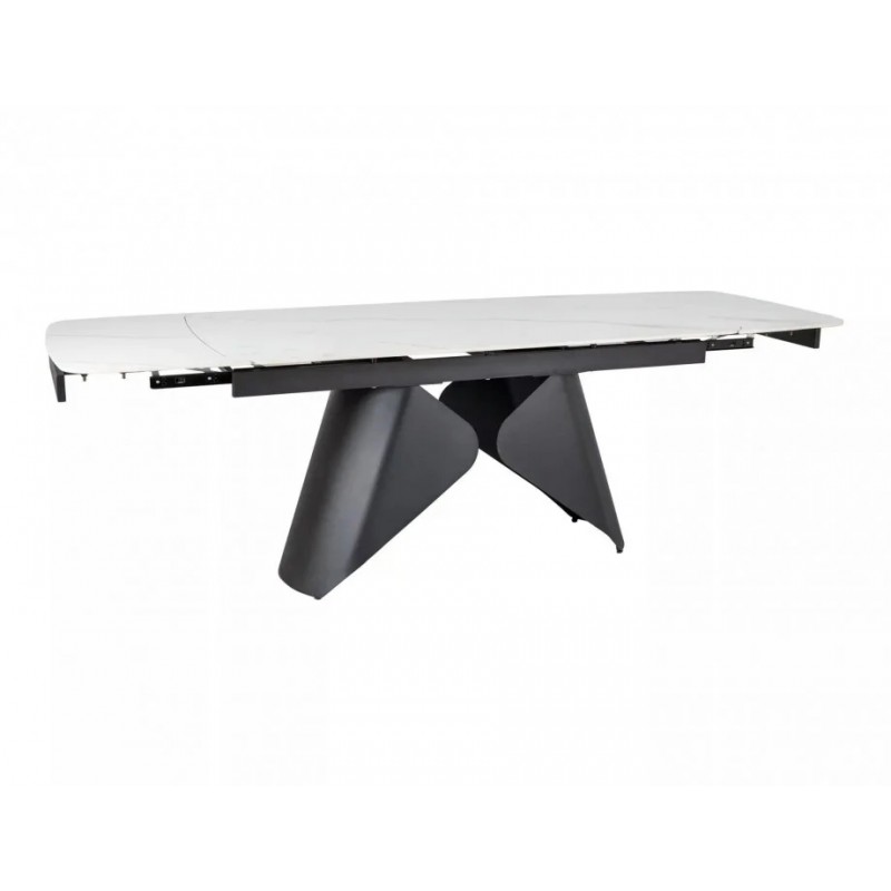 Стіл обідній розкладний ARMANDO 160(240)*90 білий / чорний ARMANDOBC160 Signal