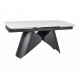 Стіл обідній розкладний ARMANDO 160(240)*90 білий / чорний ARMANDOBC160 Signal